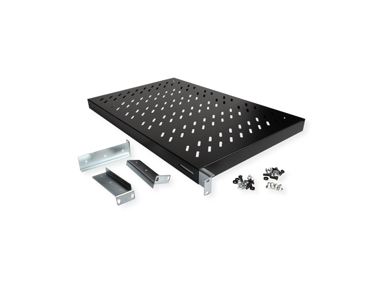 ROLINE Rack - Regal - 700 mm tief, Tragf�higkeit 50 kg - RAL 9005, Jet Black - 1U - 48.3 cm (19)
