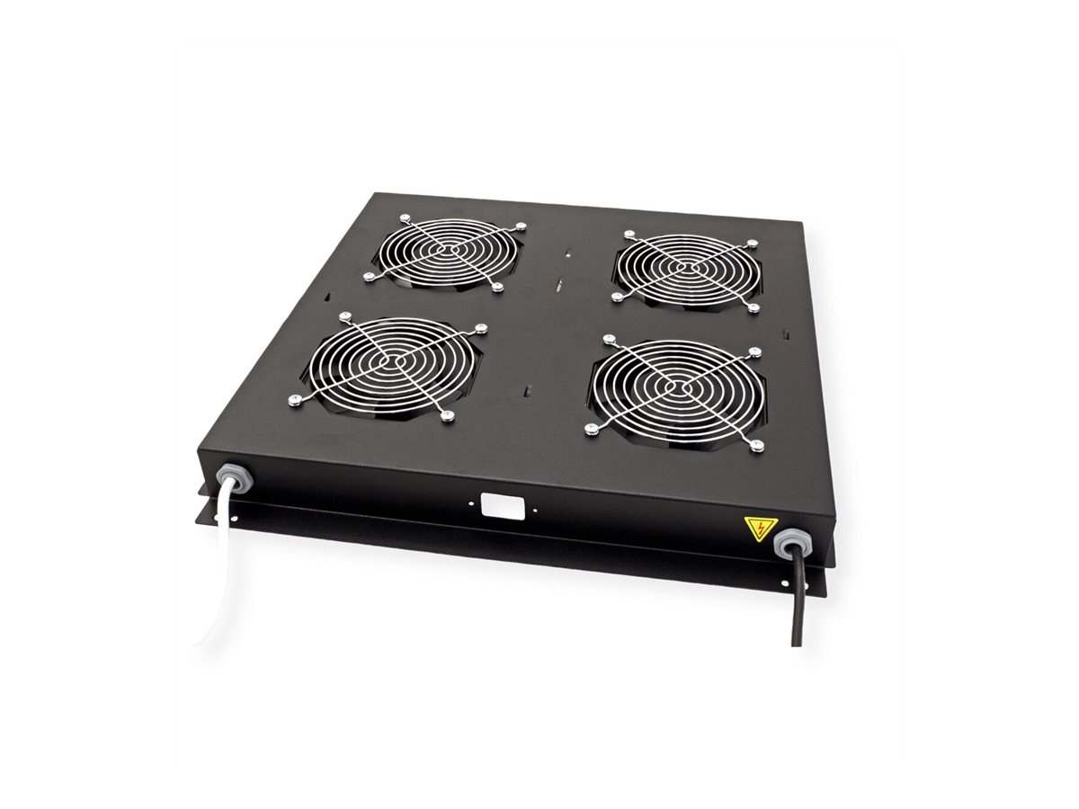 ROLINE Rack-L�fter - 4 L�fter - auf Dach montierbar - Jet Black, RAL 9005 - 48.3 cm (19)