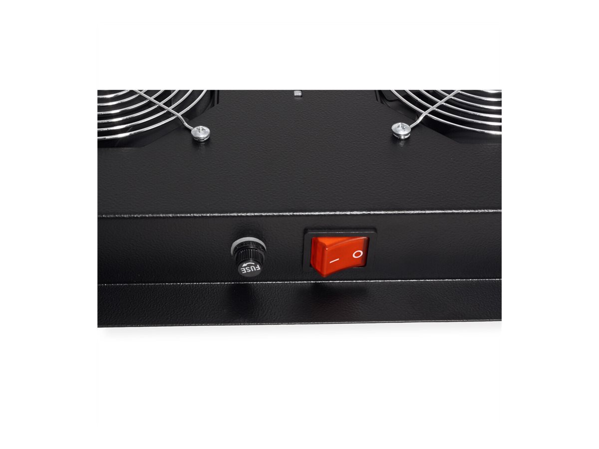 ROLINE Rack-L�fter - 4 L�fter - auf Dach montierbar - Jet Black, RAL 9005 - 48.3 cm (19)