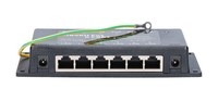Extralink Gigabit-PoE-Injektor 6-Port 6x 1000Mb/s RJ45 - Gigabit Ethernet - 10,100,1000 Mbit/s - 1000/10000 - Schwarz - Leistung - 48 V