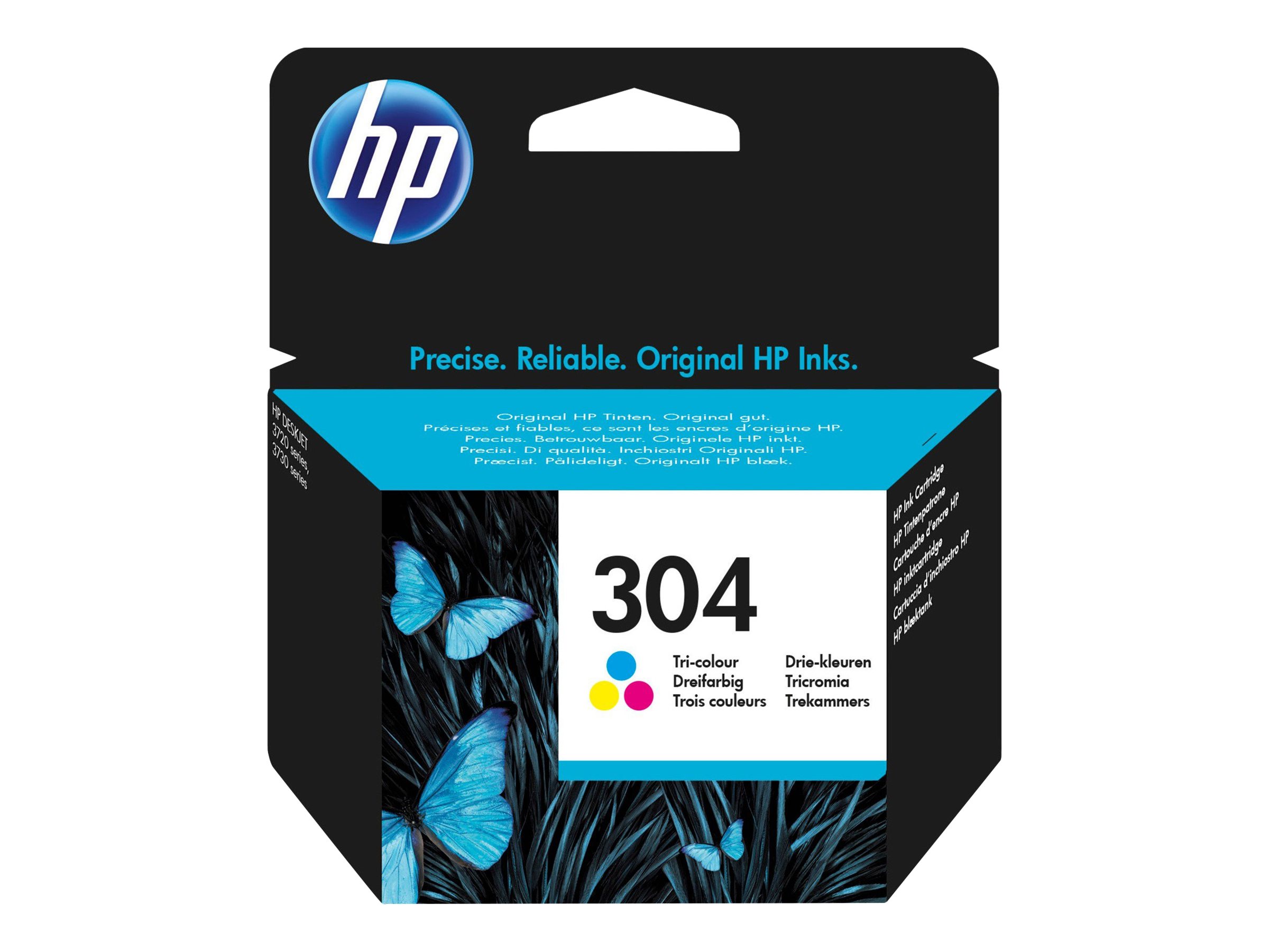 HP N9K05AE#UUS | HP 304 Tri-color Original Ink Cartridge