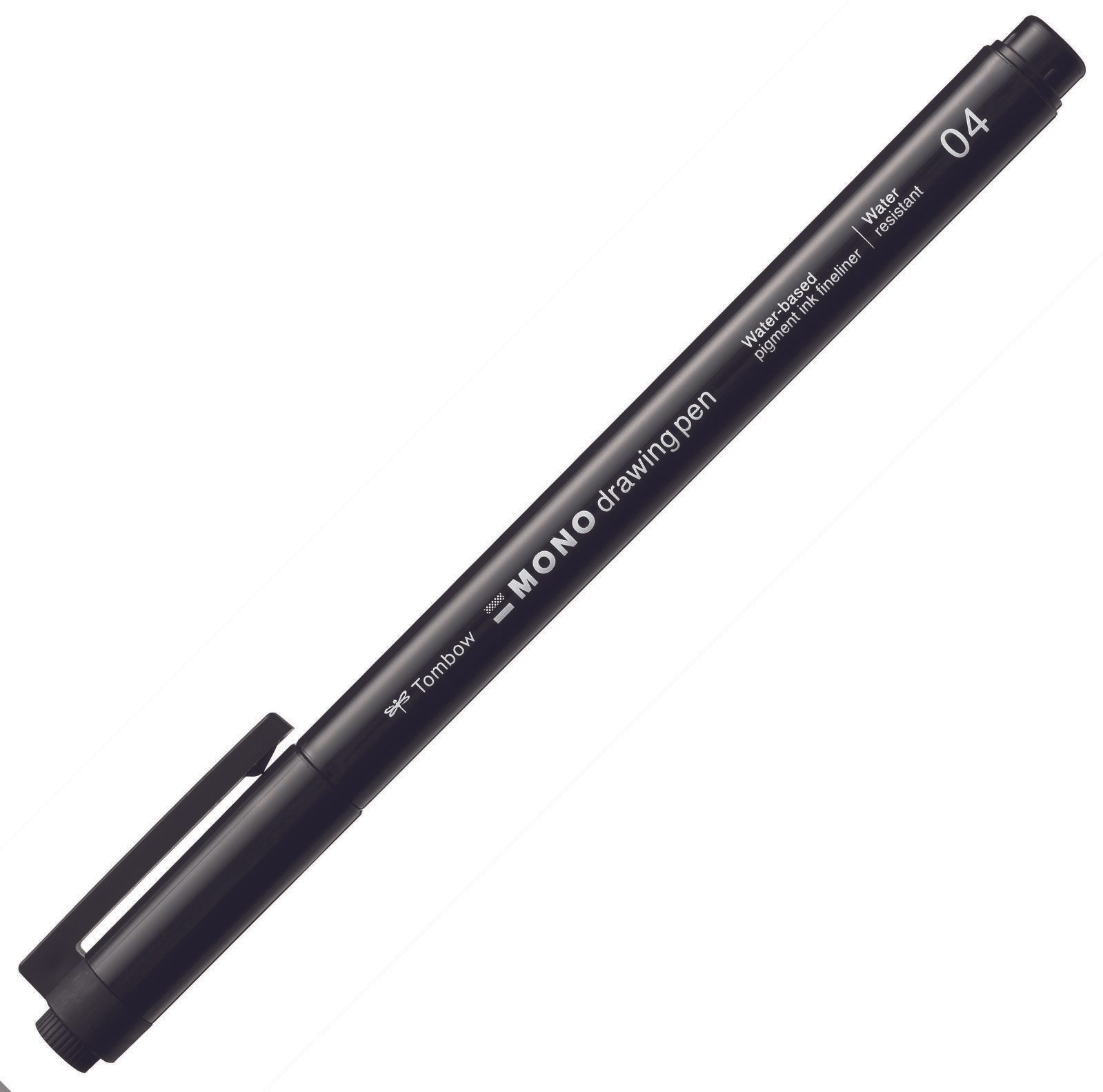 Tombow Fineliner MONO drawing pen schwarz Strichst�rke 04 Strichbreite 0.40 mm mit