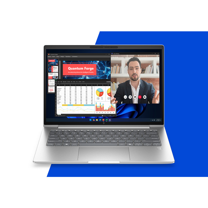 HP EliteBook 6 G2i Notebook AI - 177-Grad Scharnierdesign - Intel Core 7 350 / 1.5 GHz - Win 11 Pro - Intel Graphics - 32 GB RAM - 1 TB SSD NVMe - 35.6 cm (14)
