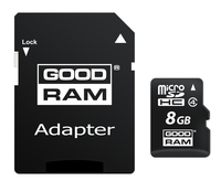 GoodRam M40A - 8 GB - MicroSDHC - Klasse 4 - UHS-I - 15 MB/s - 4 MB/s
