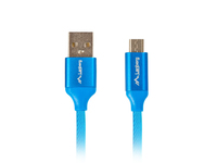 Lanberg CA-USBM-20CU-0018-BL - 1,8 m - Micro-USB A - USB A - USB 2.0 - 0,48 Gbit/s - Blau