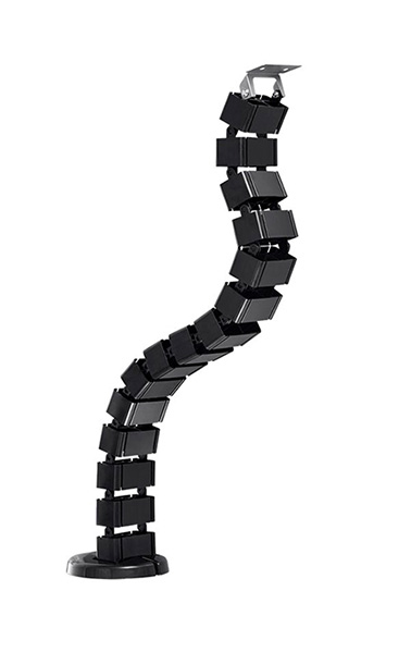 ICY BOX IB-MSA104-CM Pavimento Supporto per cavo Nero 1 pz