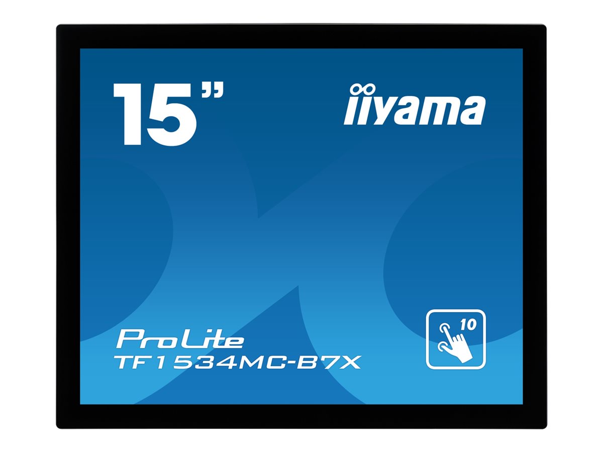 iiyama ProLite TF1534MC-B7X computer monitor 38.1 cm (15) 1024 x 768 pixels XGA LED Touchscreen Multi-user Black