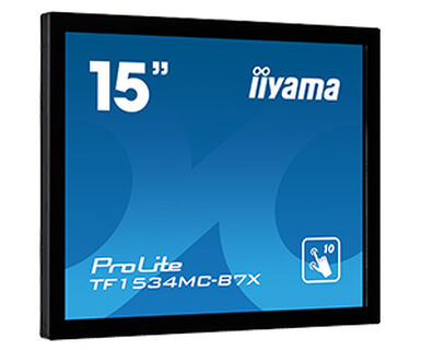 iiyama ProLite TF1534MC-B7X �cran plat de PC 38,1 cm (15) 1024 x 768 pixels XGA LED �cran tactile Multi-utilisateur Noir