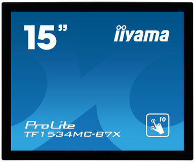 iiyama ProLite TF1534MC-B7X �cran plat de PC 38,1 cm (15) 1024 x 768 pixels XGA LED �cran tactile Multi-utilisateur Noir