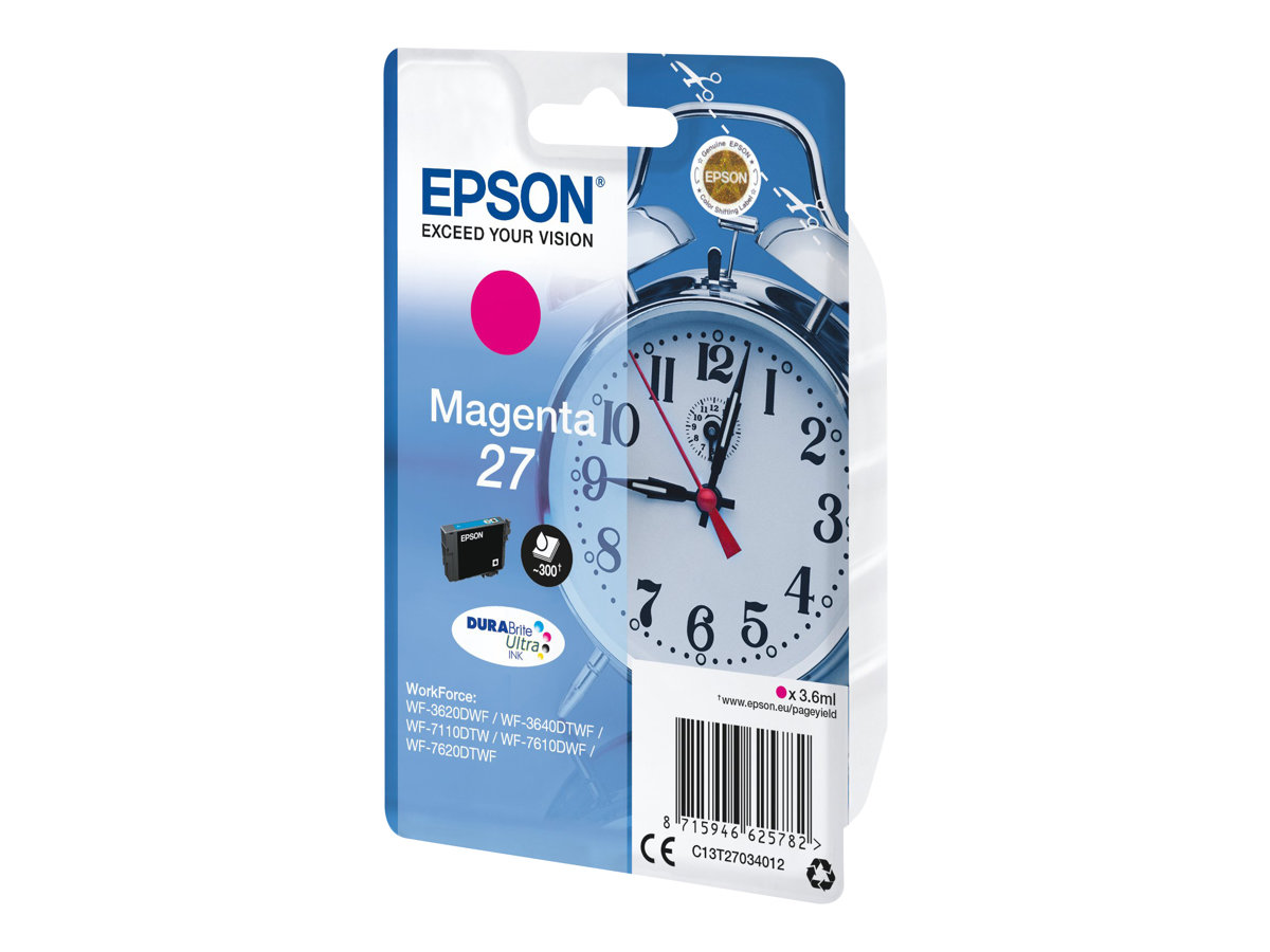 Epson 27 - 3.6 ml - Magenta - Original - Blister mit RF- / aktustischem Alarmsignal