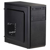 Akyga AK17BK - Micro Tower - PC - Schwarz - Flex-ATX - micro ATX - Mini-ITX - ABS Synthetik - Galvanisiertes Stahl - Heimb�ro