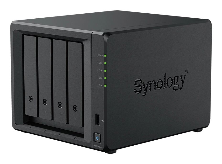 Synology DiskStation DS925NEO+ NAS/storage server Compact Ryzen Embedded V1500B 4 GB DDR4 0 TB DSM Black