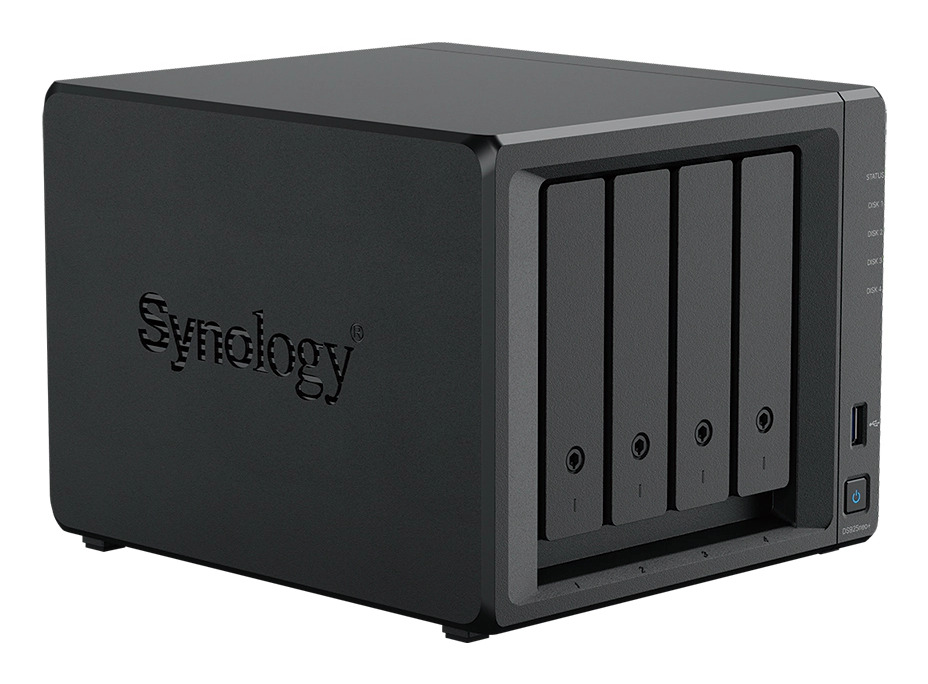 Synology DiskStation DS925NEO+ NAS/storage server Compact Ryzen Embedded V1500B 4 GB DDR4 0 TB DSM Black
