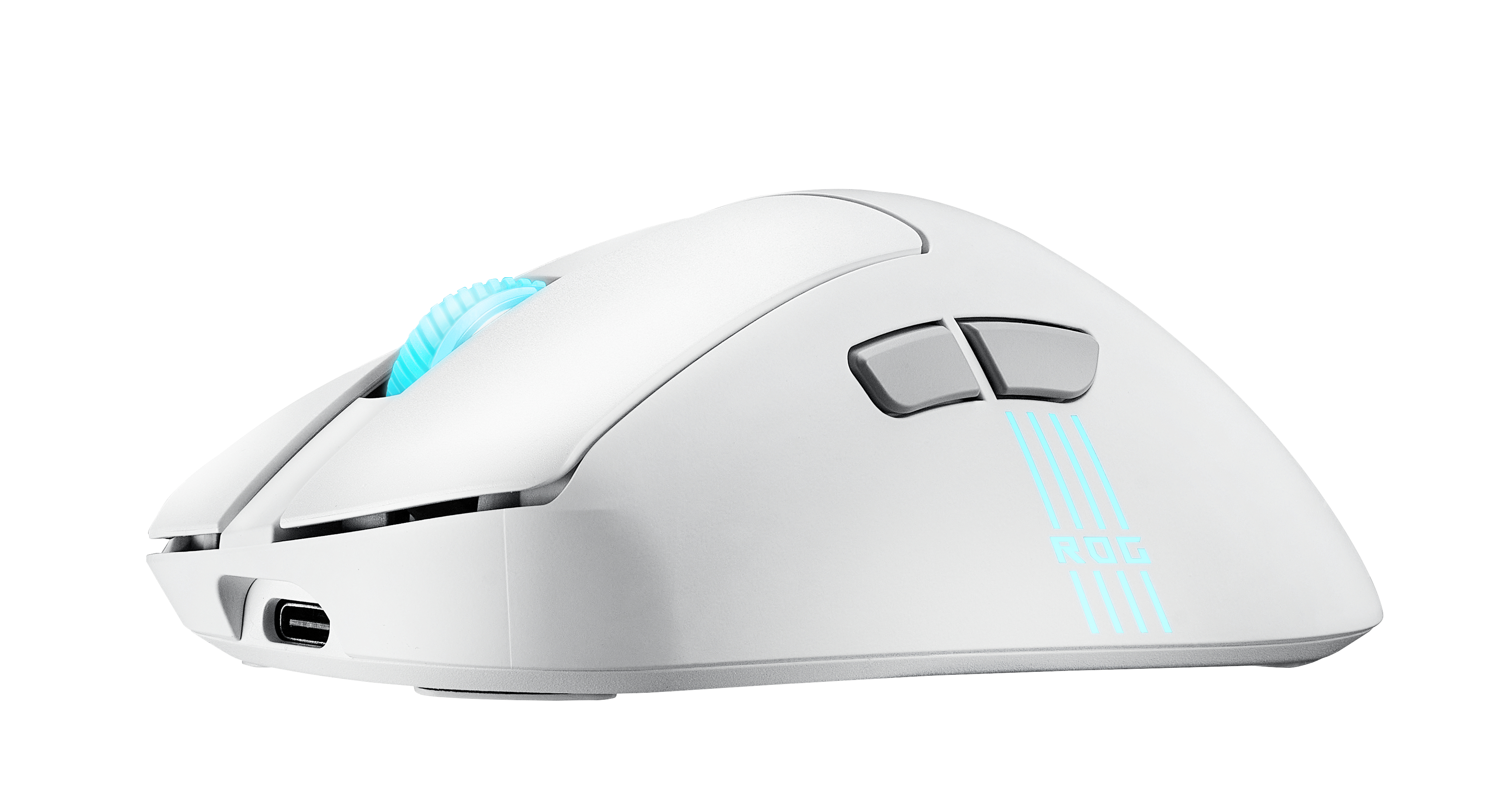 ASUS ROG Keris II Origin WHT mouse Gaming Mano destra RF Wireless + Bluetooth + USB Type-A Ottico 42000 DPI
