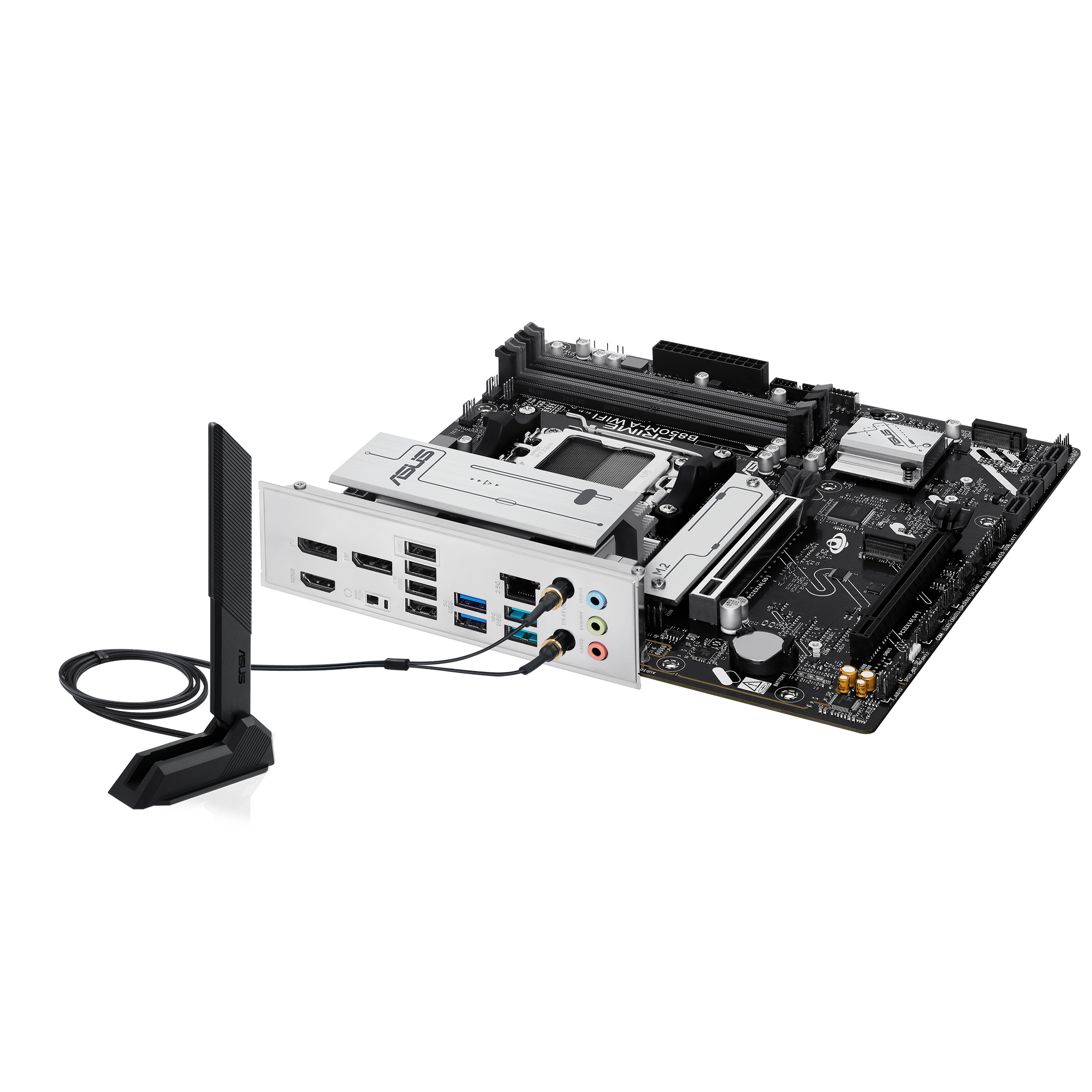 ASUS PRIME B850M-A WIFI - Motherboard - micro ATX - Socket AM5 - AMD B850 Chipsatz - USB 3.2 Gen 2, USB 3.2 Gen 1, USB-C 3.2 Gen 1 - Wi-Fi 6E, Bluetooth, 2.5 Gigabit LAN - Onboard-Grafik (CPU erforderlich)