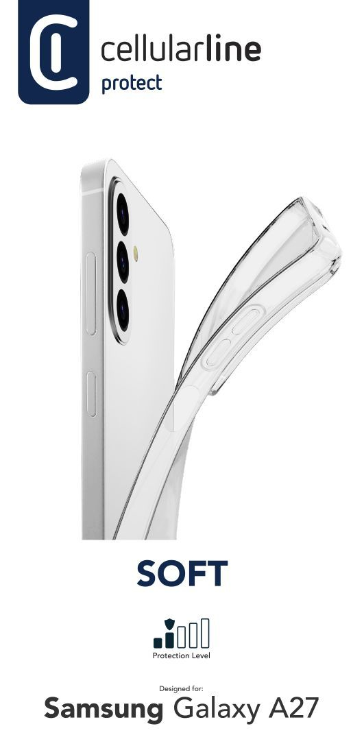 Cellularline Soft Case f�r Samsung A27 5G Clear SOFTGALA27T