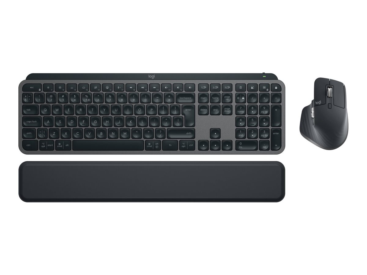 Logitech MX Keys S Combo clavier Souris incluse Bureau RF sans fil + Bluetooth QWERTY Anglais britannique Graphite