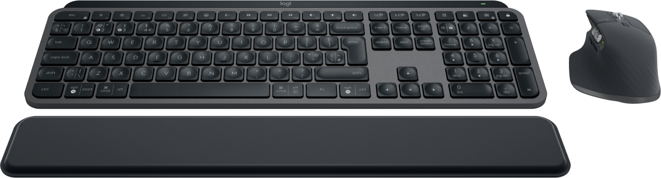 Logitech MX Keys S Combo clavier Souris incluse Bureau RF sans fil + Bluetooth QWERTY Anglais britannique Graphite