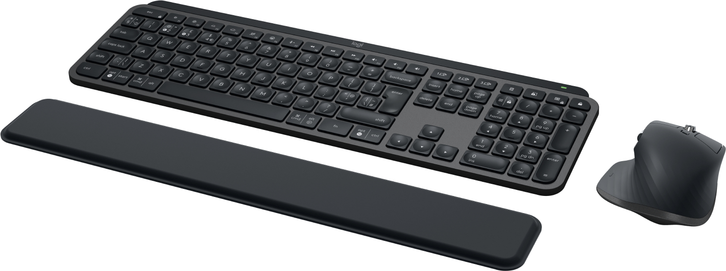 Logitech MX Keys S Combo clavier Souris incluse Bureau RF sans fil + Bluetooth QWERTY Anglais britannique Graphite
