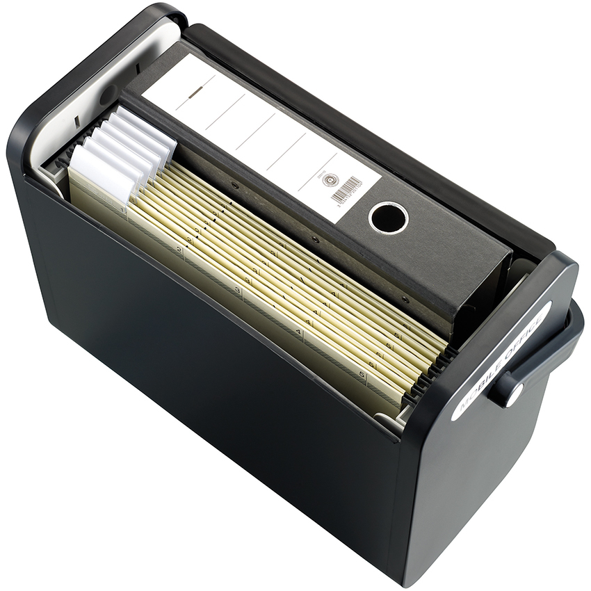 Helit H6110195 caja de almacenaje Rectangular Plstico Negro
