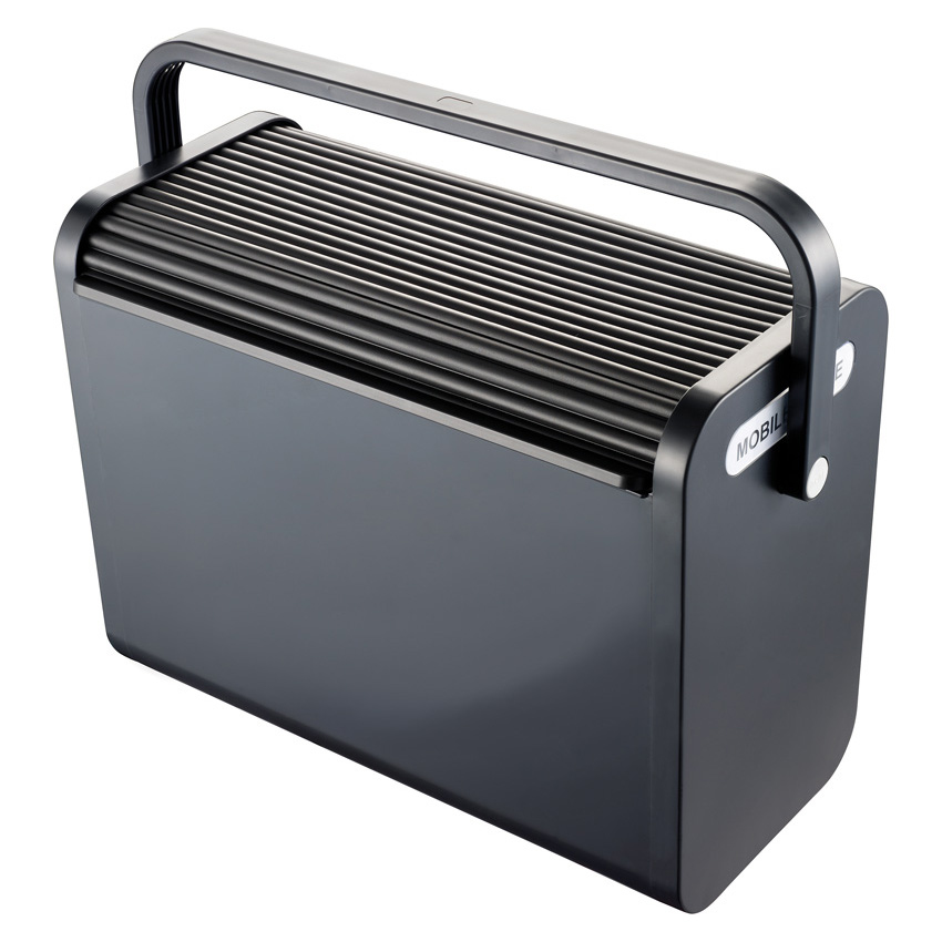 Helit H6110195 caja de almacenaje Rectangular Plstico Negro