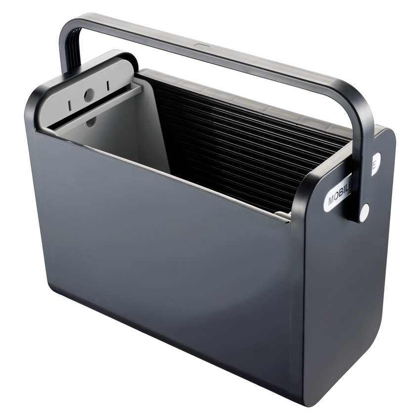 Helit H6110195 caja de almacenaje Rectangular Plstico Negro
