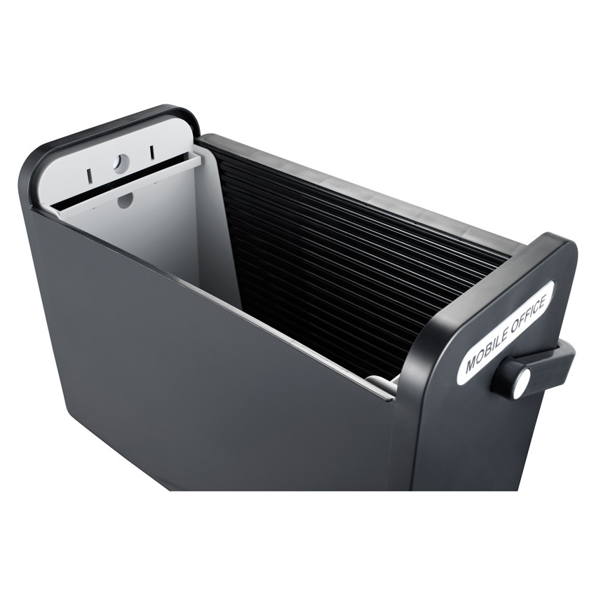 Helit H6110195 caja de almacenaje Rectangular Plstico Negro