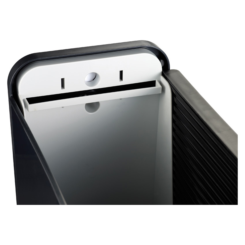 Helit H6110195 caja de almacenaje Rectangular Plstico Negro