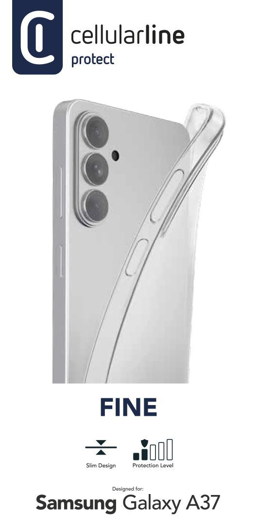 Cellularline Fine Case f�r Samsung A37 5G Clear FINECGALA37T