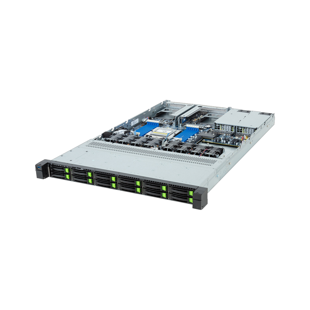 Gigabyte R163-Z35-ACH1 Rack Server Single Sockel SP5 6NR163Z35DR000ACH10 - - AMD - Server - AMD EPYC