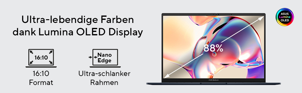 ASUS ZenBook 14 UX3405CA-QL205W - Intel Core Ultra 9 285H / 2.9 GHz - Win 11 Home - Arc Graphics 140T - 32 GB RAM - 1 TB SSD NVMe - 35.6 cm (14)