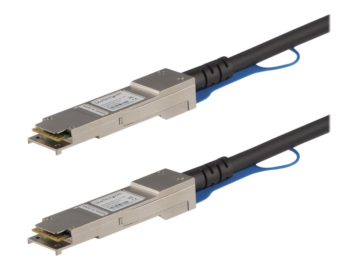 StarTech.com MSA Uncoded Compatible 0.5m 40G QSFP+ to QSFP+ Direct Attach Breakout Cable Twinax - 40 GbE QSFP+ Copper DAC 40 Gbps Low Power Passive Transceiver Module DAC