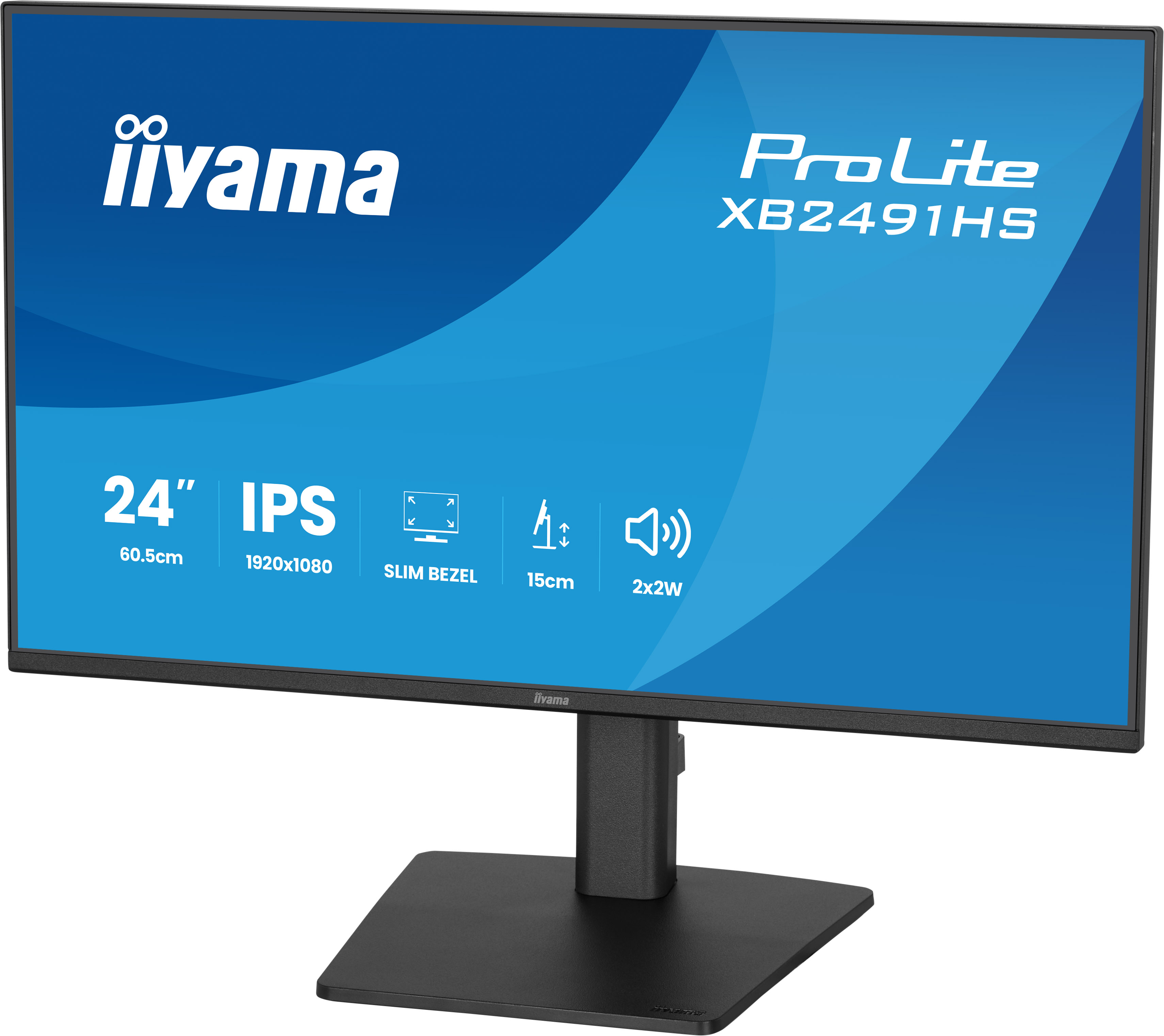 iiyama ProLite XB2491HS-B1 pantalla para PC 60,5 cm (23.8) 1920 x 1080 Pixeles Full HD LCD Negro