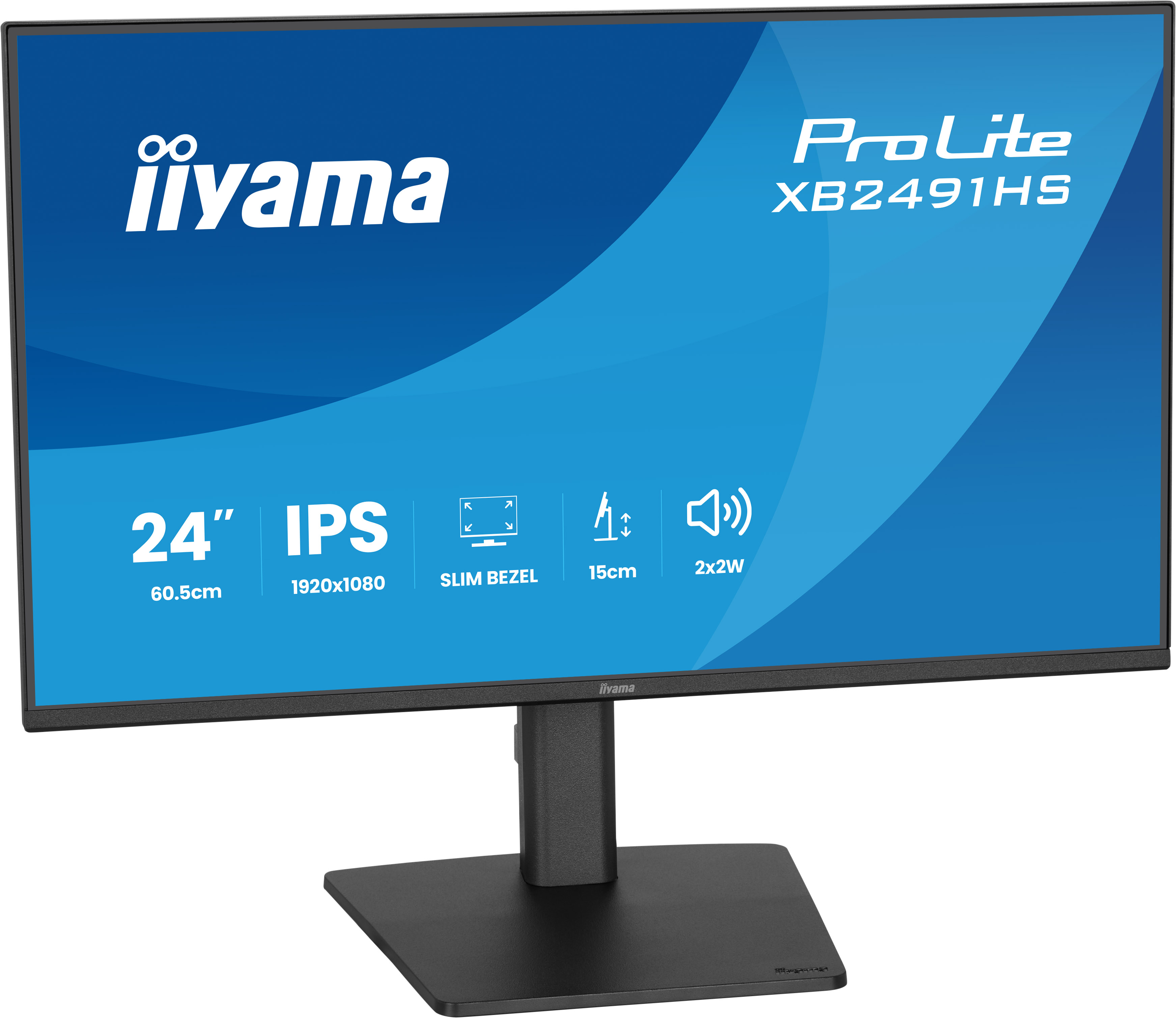 iiyama ProLite XB2491HS-B1 pantalla para PC 60,5 cm (23.8) 1920 x 1080 Pixeles Full HD LCD Negro