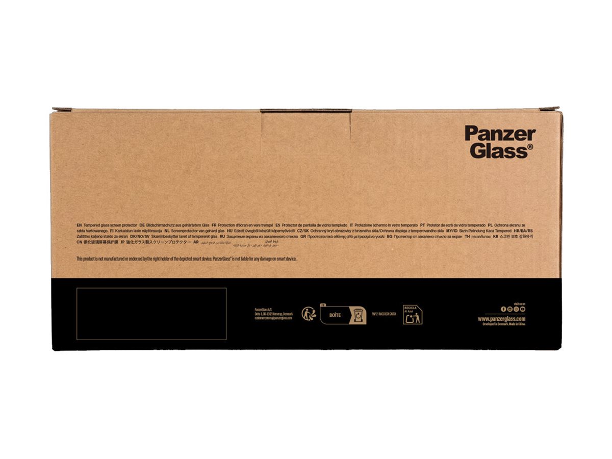 PanzerGlass Bildschirmschutz f�r Handy - ultraweite Passform f�r Fastfit-Installationsmaschine - Glas - mit Sichtschutzfilter - 2-Wege - klebend (Packung mit 10)