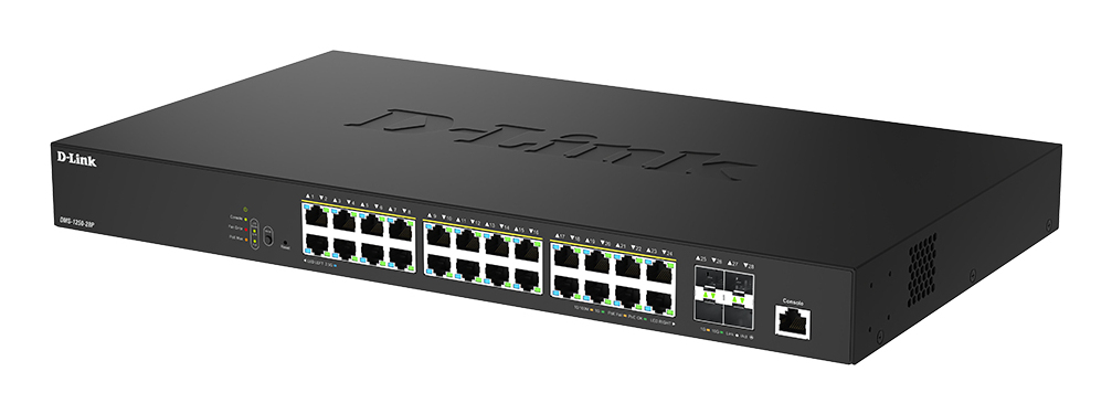 D-Link DMS 1250-28P - Switch - L2+ - Smart - 24 x 10/100/1000/2.5G (PoE+)