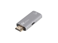 Lanberg HDMI M ->Displayport F Adapter 4K grau - Adapter