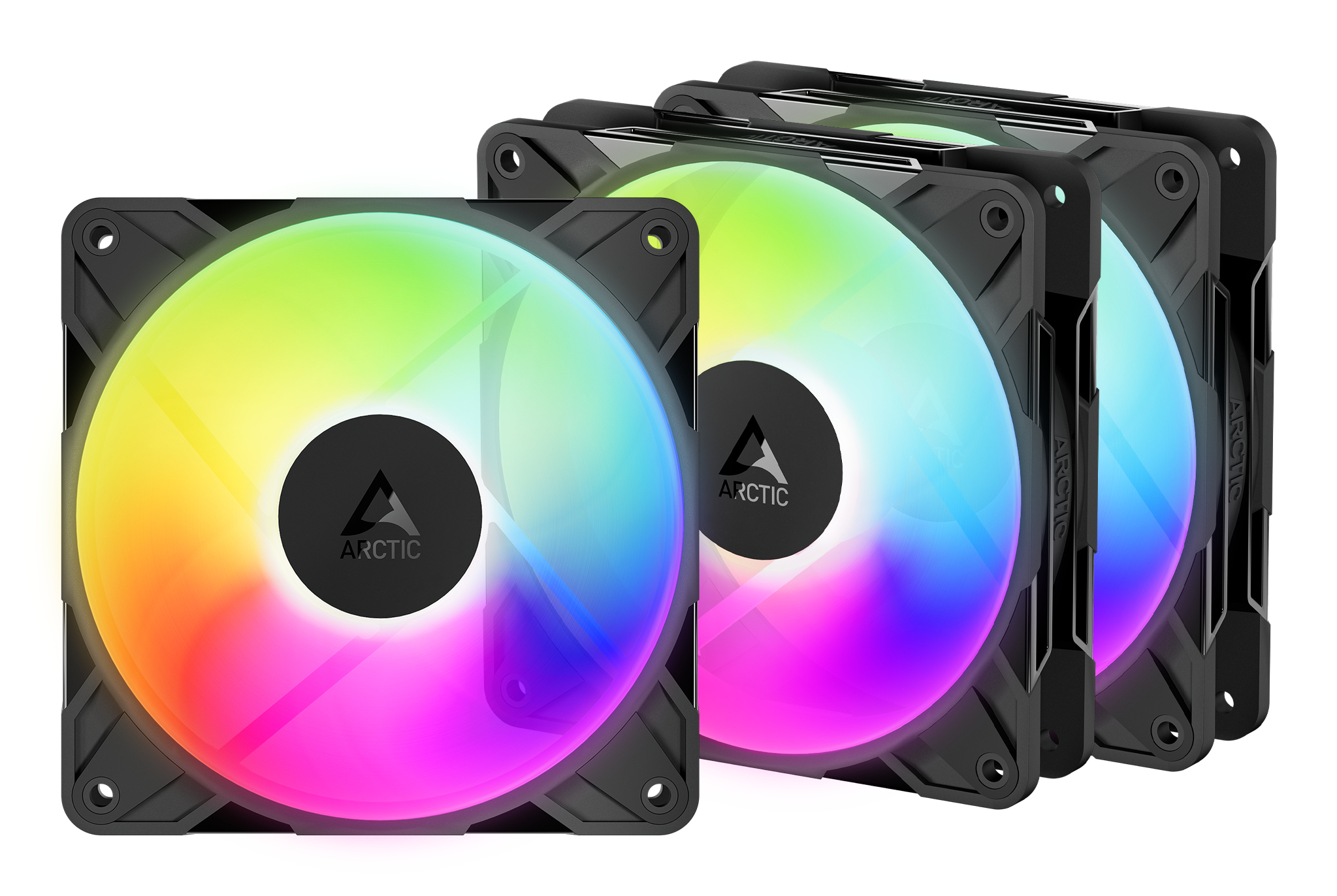 ARCTIC Freezer P12 Pro Reverse A-RGB - 3 Pack Case per computer Ventilatore 12 cm Nero 3 pz