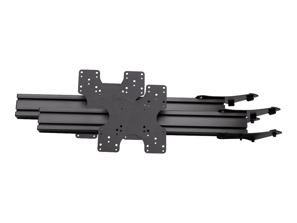 Next Level Racing Elite Add On - Aufstellung - fr 3 Monitore - stranggepresstes Aluminium - Carbon Grey - Bildschirmgre: 53.3-109.2 cm (21-43)