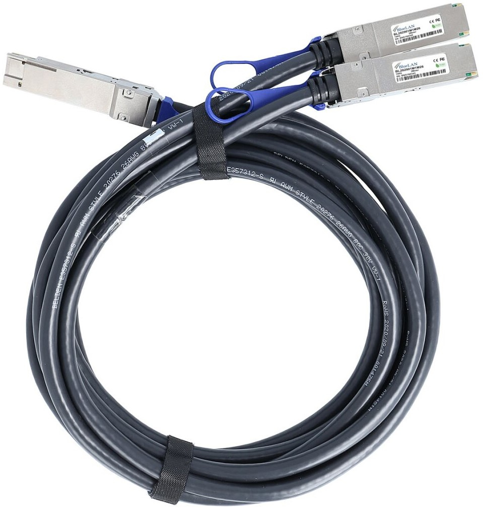 BlueOptics MCP7H00-G003R30L-BL cavo InfiniBand 3 m QSFP28 2xQSFP28 Colore acqua