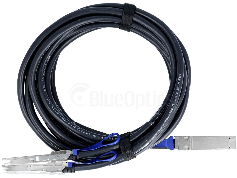 BlueOptics MCP7H00-G003R30L-BL cavo InfiniBand 3 m QSFP28 2xQSFP28 Colore acqua