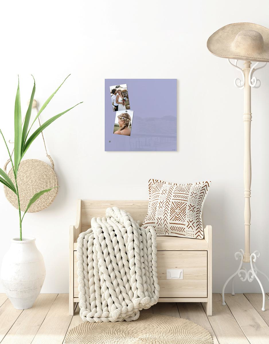 Sigel GL119 tableau magn�tique & accessoires Verre 480 x 480 mm Lavande