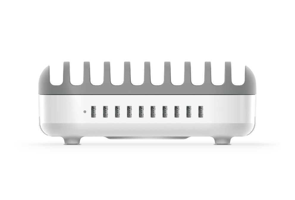 Compulocks 10PUSBDKS-UK Organiseur de station de chargement Autonome Gris, Blanc