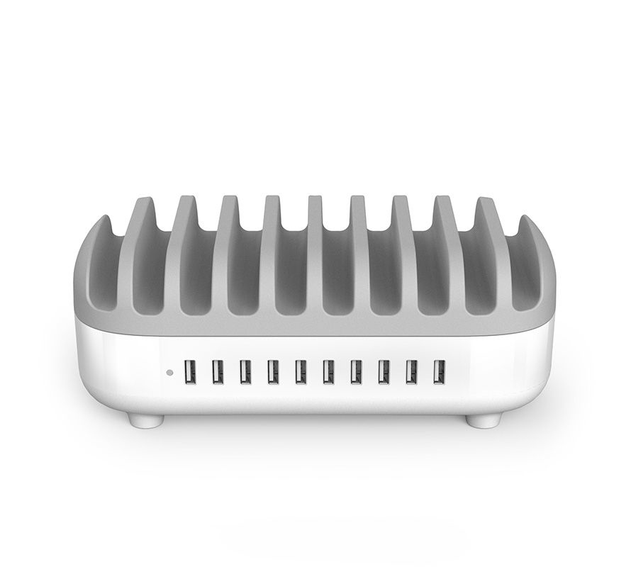 Compulocks 10PUSBDKS-UK Organiseur de station de chargement Autonome Gris, Blanc