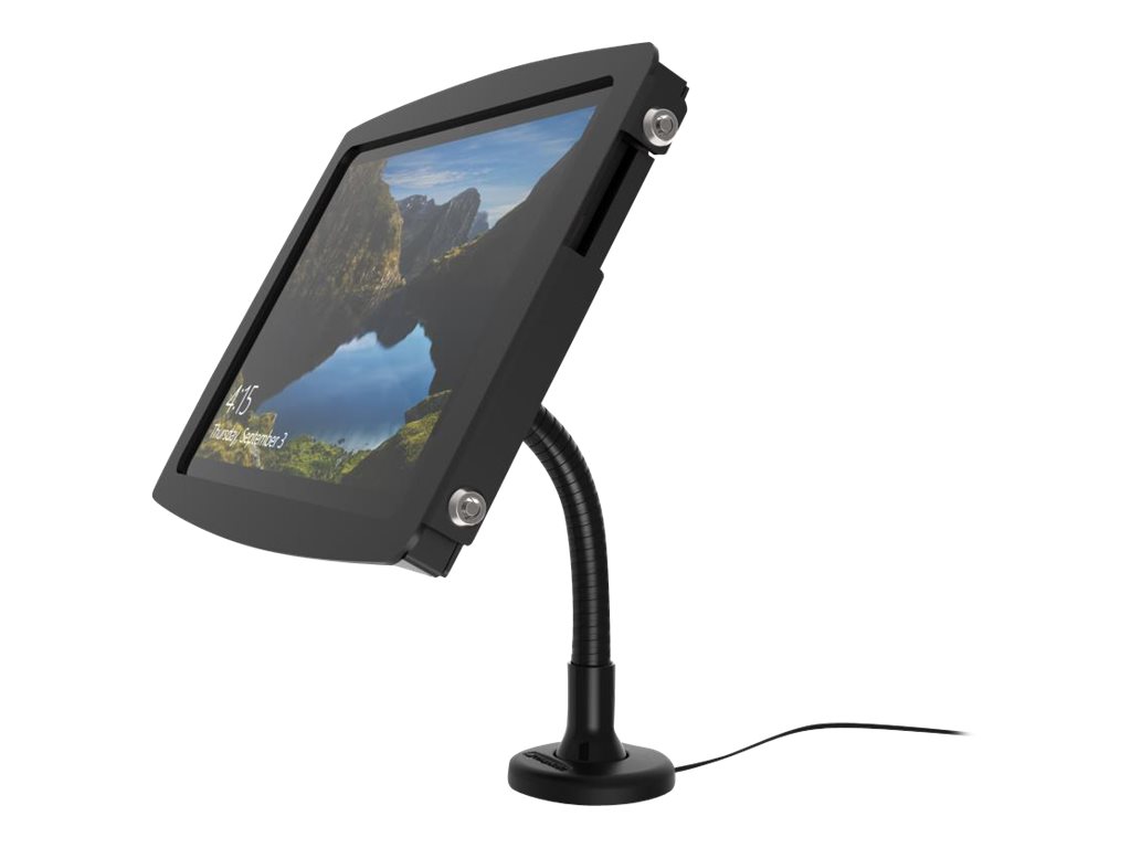 Compulocks Flex Arm Surface Pro 7 / Galaxy TabPro S Counter Top Kiosk Black - Befestigungskit (Wandmontage, Diebstahlschutzgehuse, Flexibler Arm)