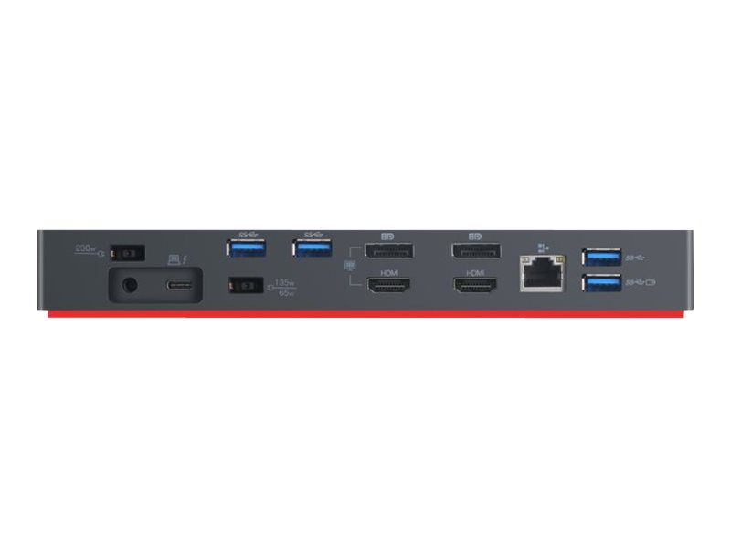 Lenovo 40AN0135SA laptop dock/port replicator Wired Thunderbolt 3 Black