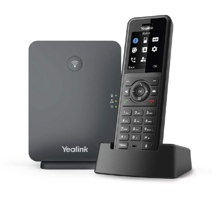 Yealink W77P t�l�phone fixe Noir TFT