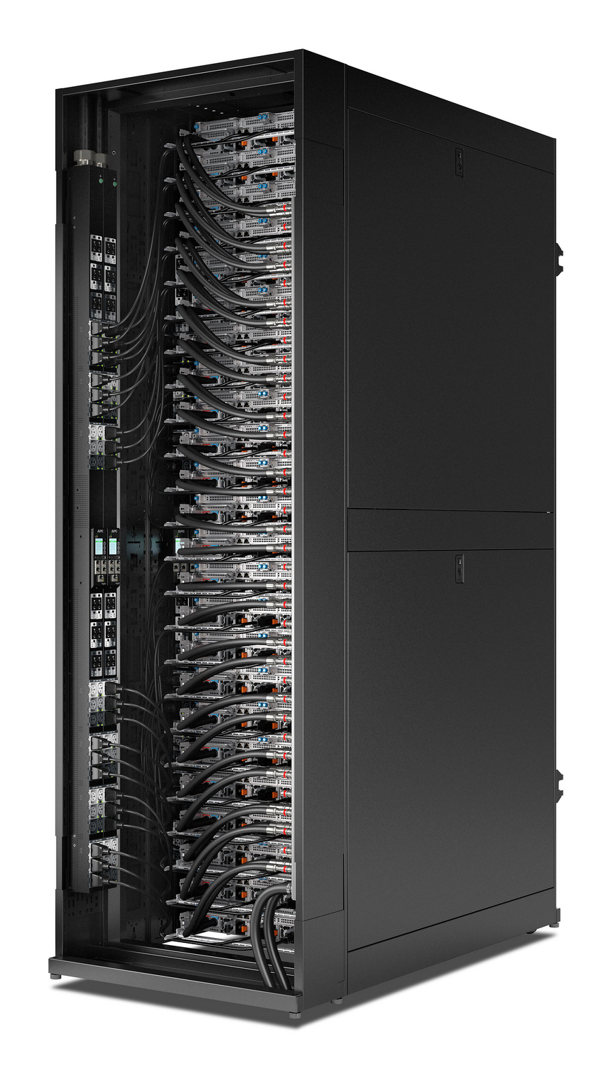 APC Rack PDU Adv. Gen 2,Cont.,Mes.par prise,3P,22,1 kW400V32A ou 17,3kW415V30A,48 p. - Professionnels