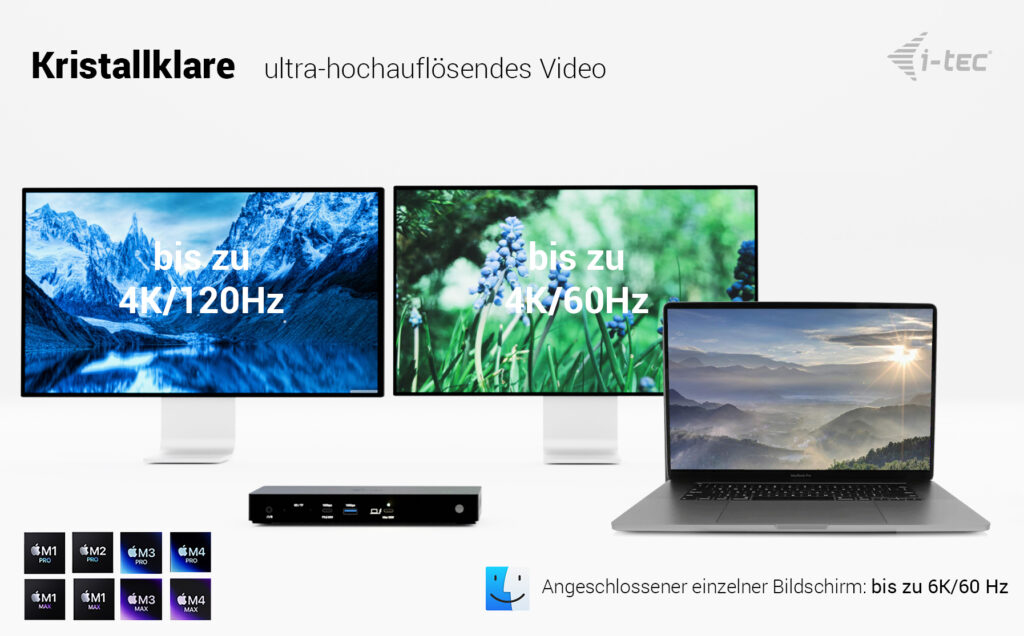 i-tec THUNDERBOLT4 3X DISPLAY