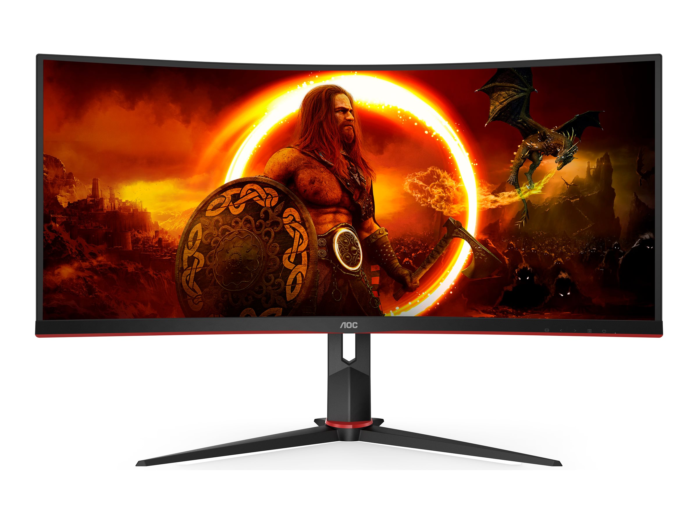 AOC Gaming CU34G2XP/BK - LED-Monitor - Gaming - gebogen - 86.4 cm (34)